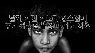 남해 서면 서호리 청소업체 후기: 깨끗함을 찾아 떠난 여정 ✨